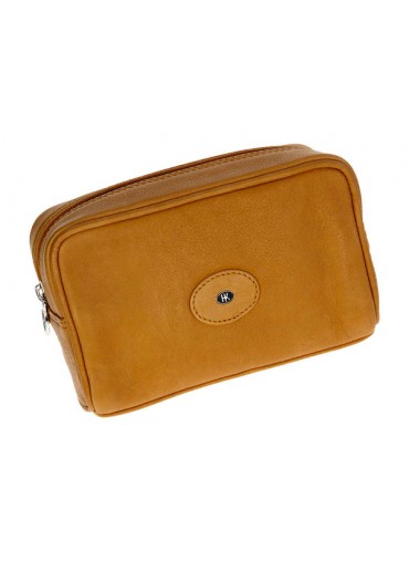 Hans Kniebes Dresden Leather Toiletry Bag 