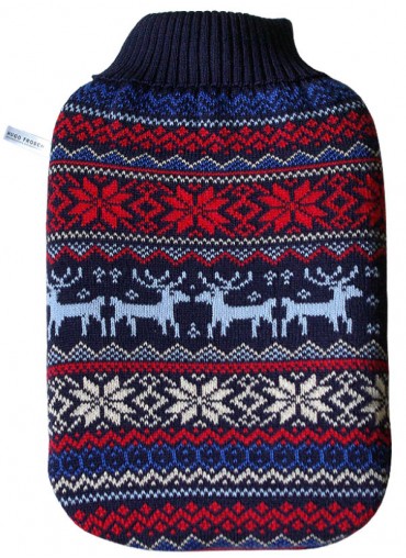 Hugo Frosch Eco Hot Water Bottle Luxury Knitted Norwegian Cover 2 L 