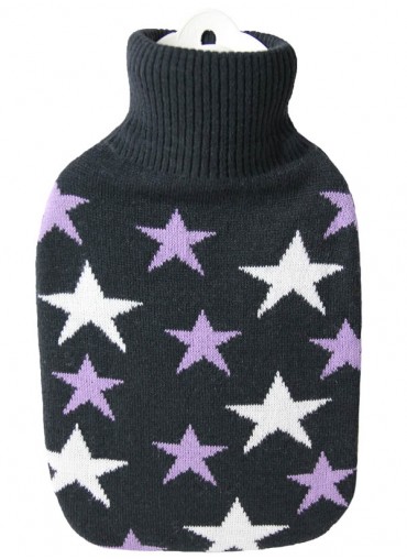 Hugo Frosch Germany Hot Water Bottle Stars Knitted Cover 1.8 L (0582)