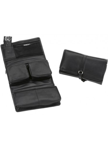  Sonnenschein Stuttgart Hanging Leather Toiletry Bag With Nail Set 