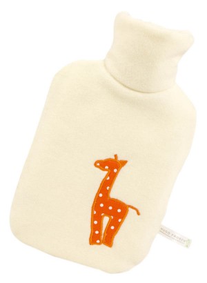  Hugo Frosch Eco Hot Water Bottle Luxury Fleece Cover Giraffe 0.8 L