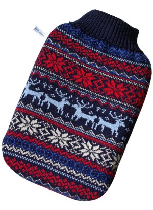  Hugo Frosch Eco Hot Water Bottle Luxury Knitted Norwegian Cover 2 L 