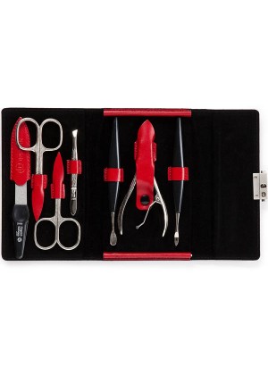 Niegeloh Diabolo L Leather Manicure Set Red 