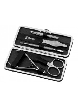 Hans Kniebes Framed Leather Manicure Set 