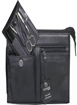 Sonnenschein Hamburg Leather Toiletry Bag With Nail Set