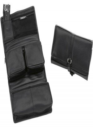  Sonnenschein Stuttgart Hanging Leather Toiletry Bag With Nail Set 