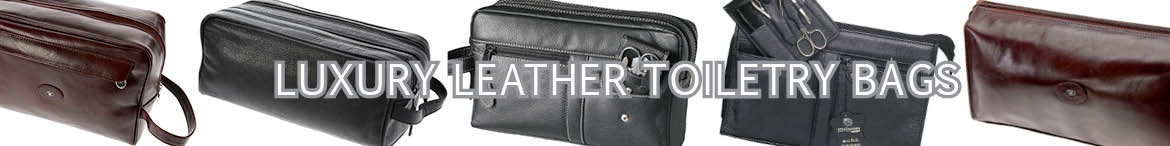 Hans Kniebes Luxury German Leather Toiletry Bags